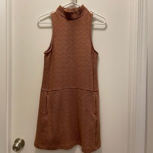 Free People sleeveless mock neck retro /70s style dress. Size XS.